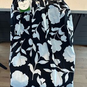 Target Kate Spade Black and White Floral Skirt